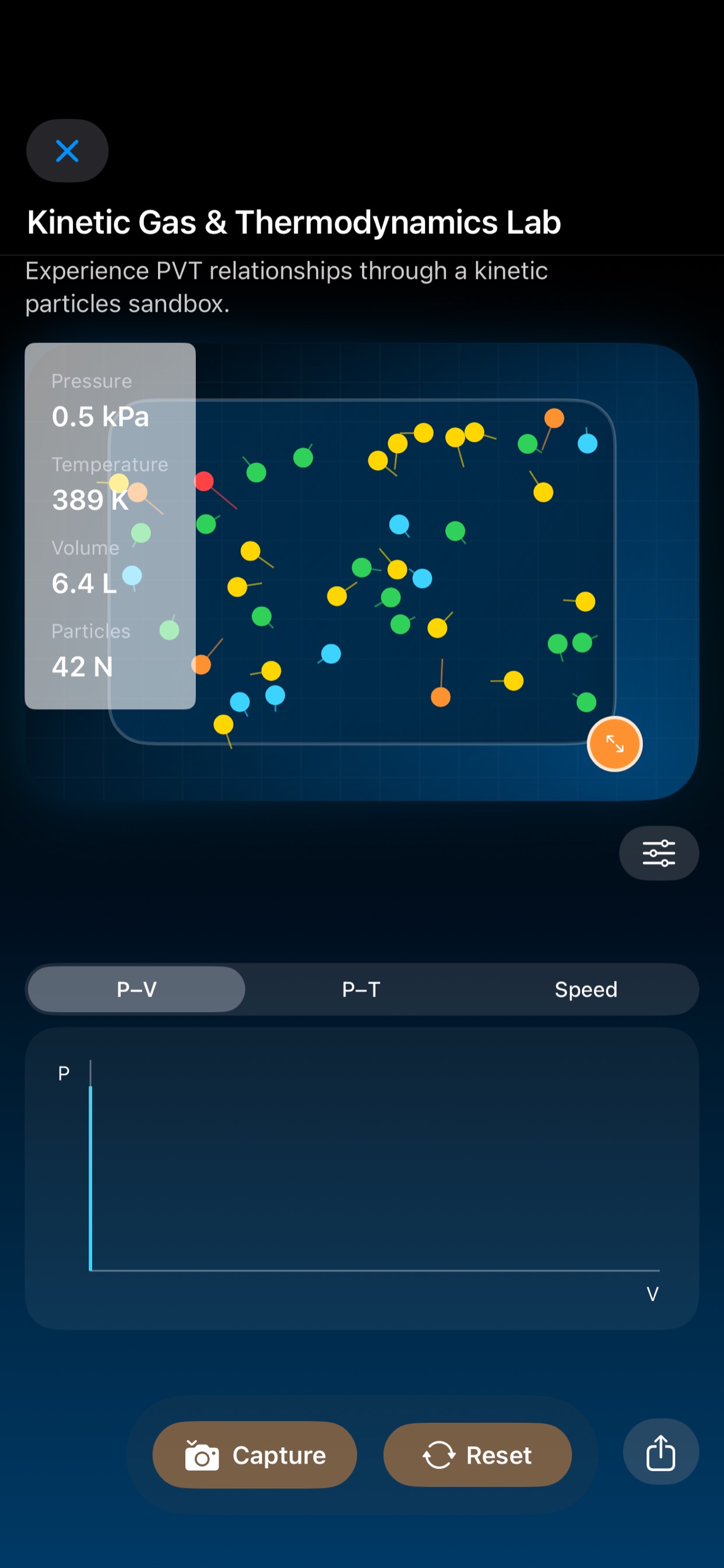 Double-slit simulation screenshot