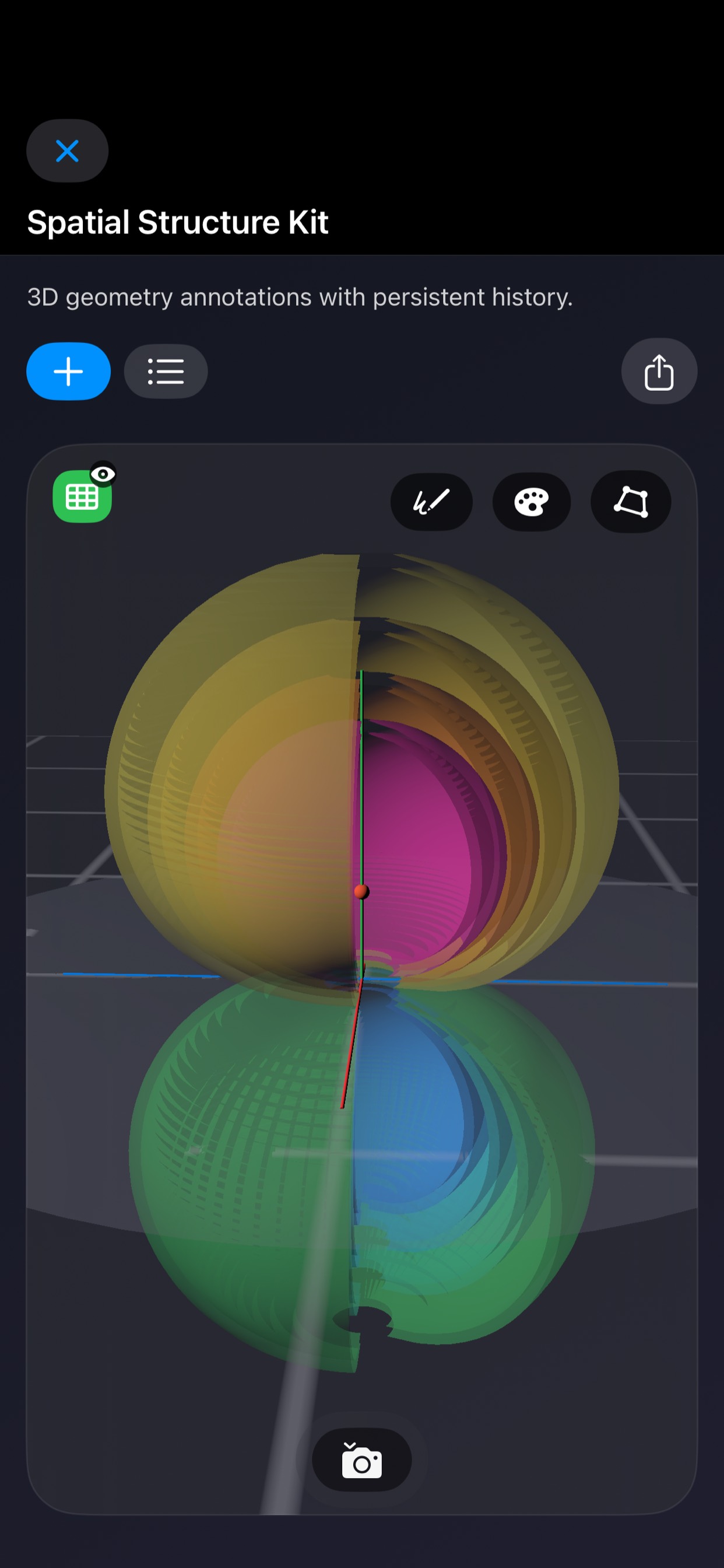 Atomic model screenshot