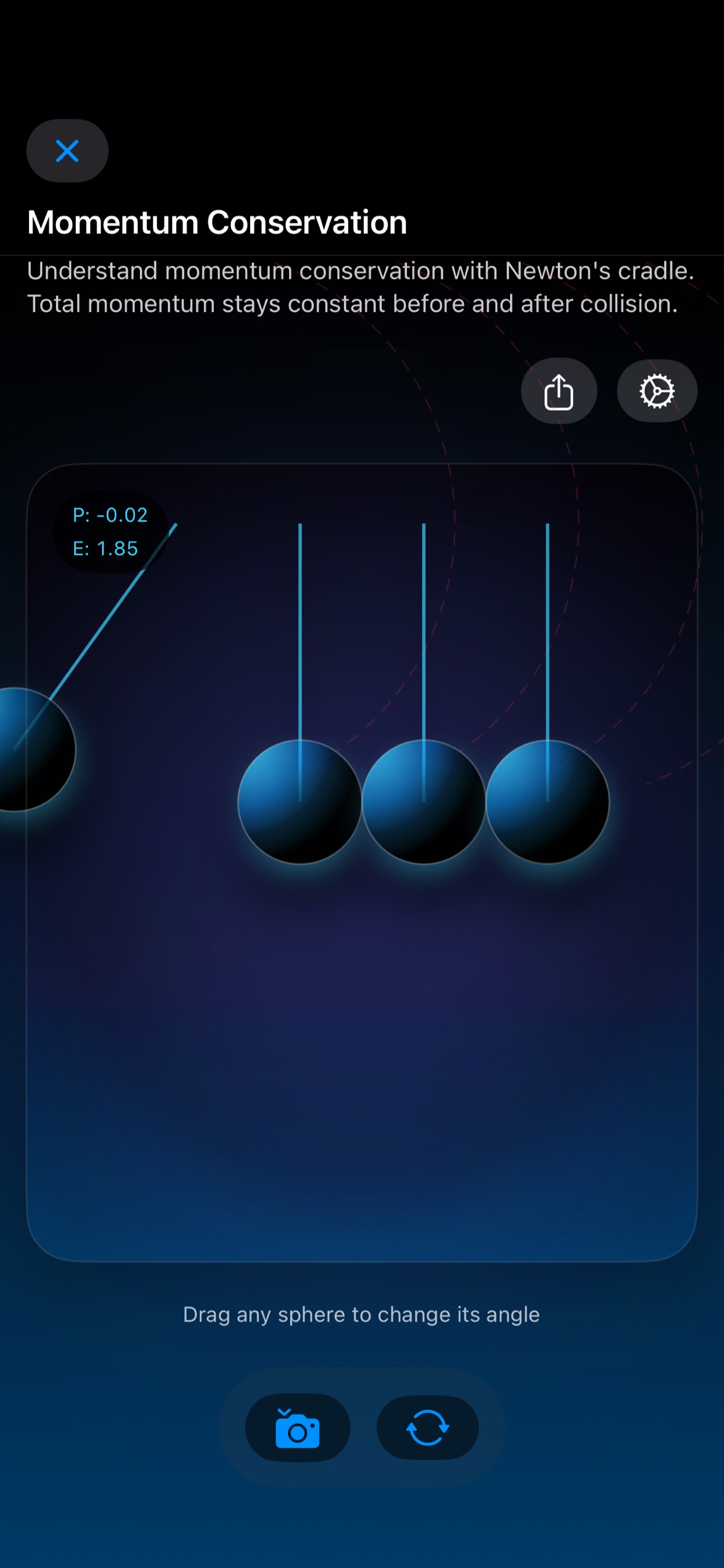 STEM experiment screenshot